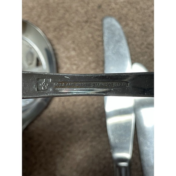 17 Bundle Lot Misc Silverware Spoons Fork Knives Stainless Steel Various - Picture 5 of 8